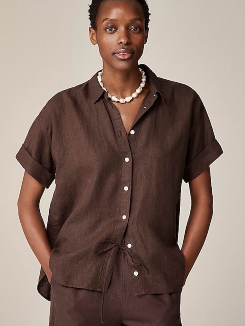 Jcrew Capitaine shirt in Baird McNutt Irish linen